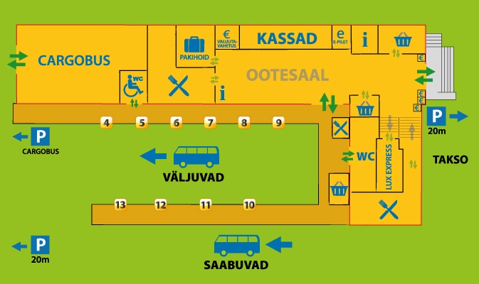 Bussijaama majaplaan